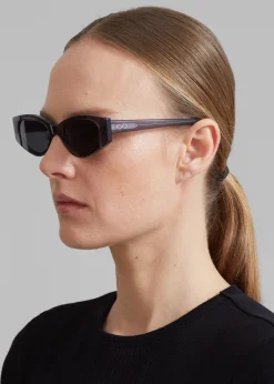 The Frankie Shop Karen Wazen Dixy Sunglasses Smoky Grey Discount