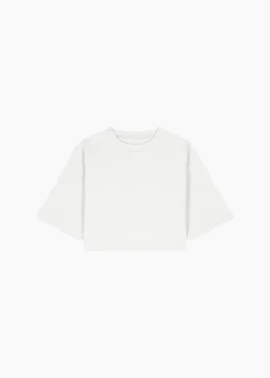 The Frankie Shop Karina Cropped T-Shirt White Sale