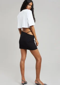 The Frankie Shop Karina Cropped T-Shirt White Sale