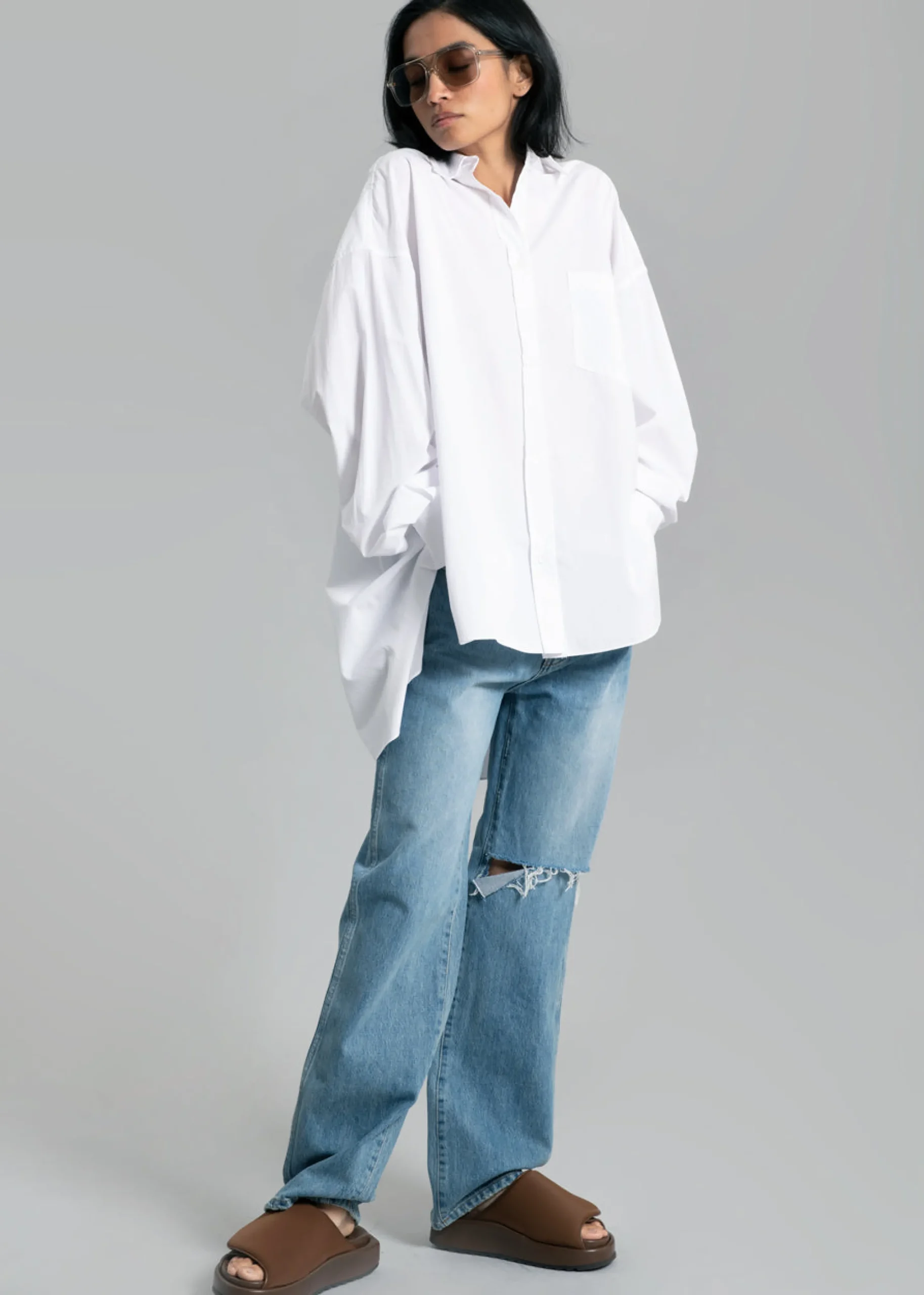 The Frankie Shop Kat Shirt White Outlet
