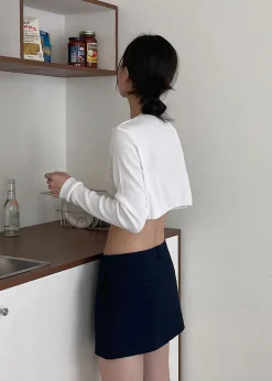 The Frankie Shop Kaz Cropped Knit Top White Online