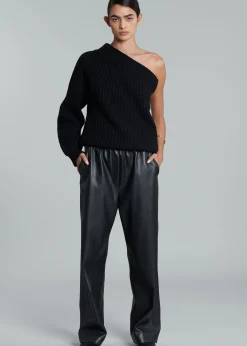 The Frankie Shop Kelan Faux Leather Pants Black Hot