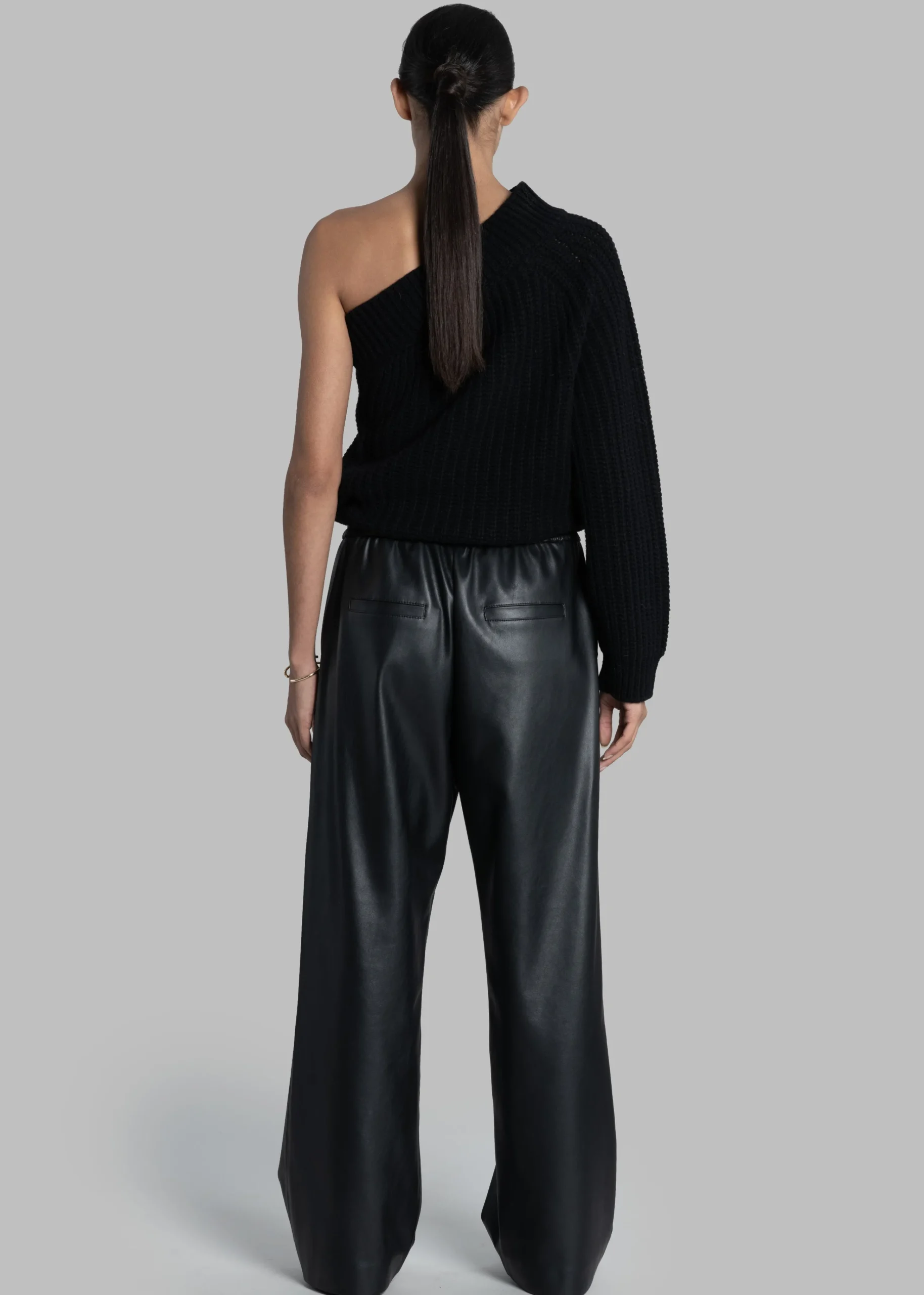 The Frankie Shop Kelan Faux Leather Pants Black Hot