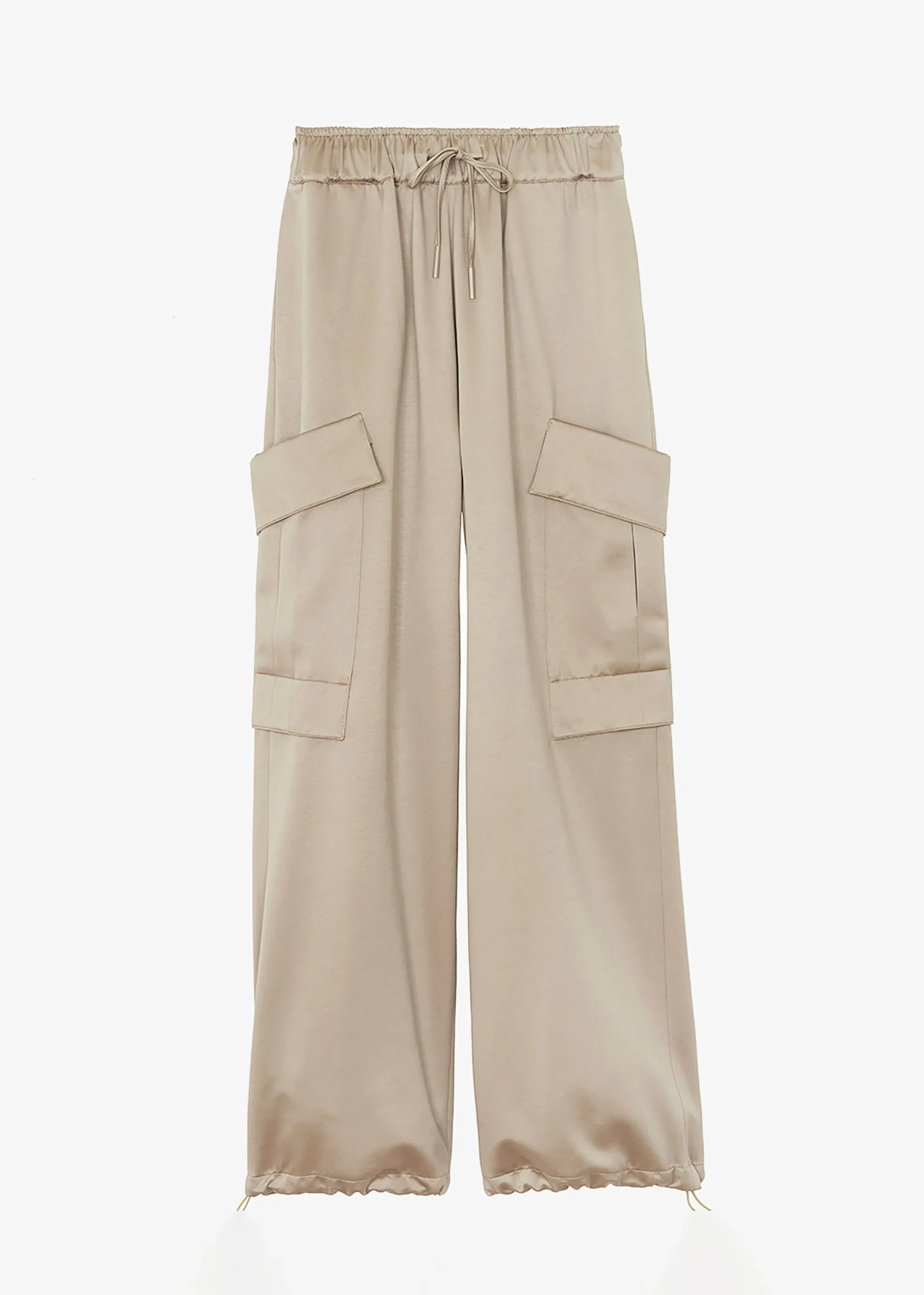The Frankie Shop Kemp Silky Cargo Pants Bronze Outlet