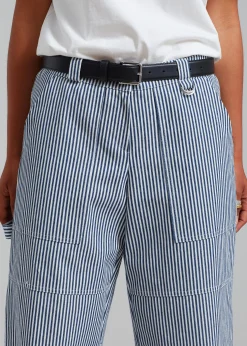 The Frankie Shop Kendall Pants Blue Stripe New