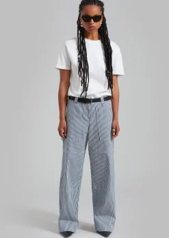 The Frankie Shop Kendall Pants Blue Stripe New