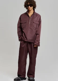 The Frankie Shop Kevin Track Pants Burgundy Best