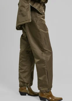 The Frankie Shop Kevin Track Pants Khaki Brown Discount