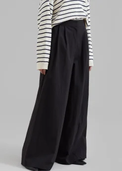 The Frankie Shop Kiel Wide Pants Black Sale