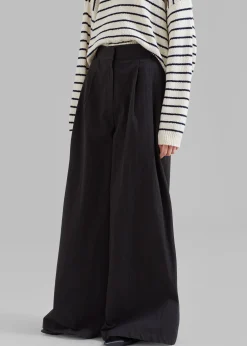 The Frankie Shop Kiel Wide Pants Black Sale
