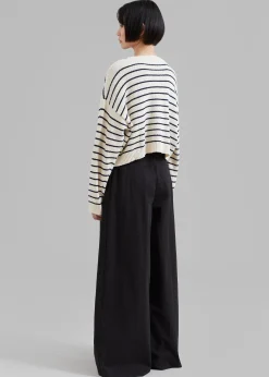 The Frankie Shop Kiel Wide Pants Black Sale