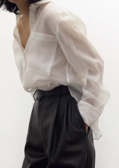 The Frankie Shop Kier Blouse Off White New