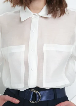 The Frankie Shop Kier Blouse Off White New