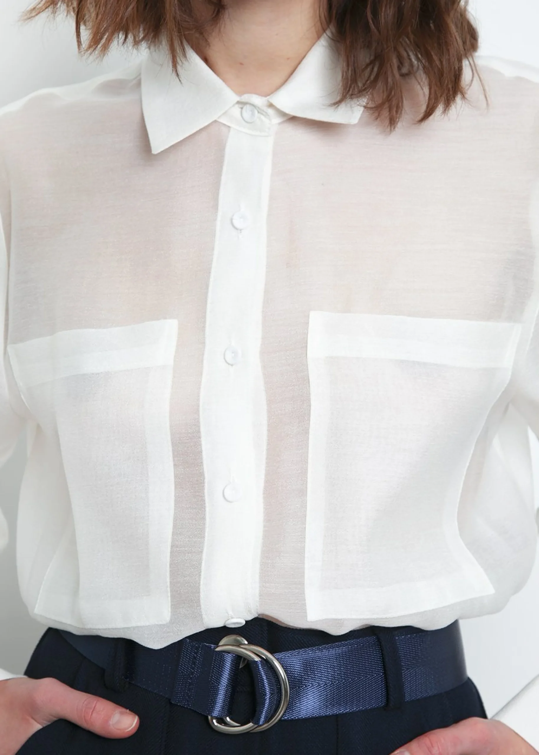 The Frankie Shop Kier Blouse Off White New