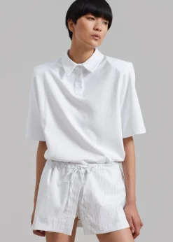 The Frankie Shop Kinsley Skort White Stripe Outlet