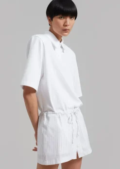 The Frankie Shop Kinsley Skort White Stripe Outlet