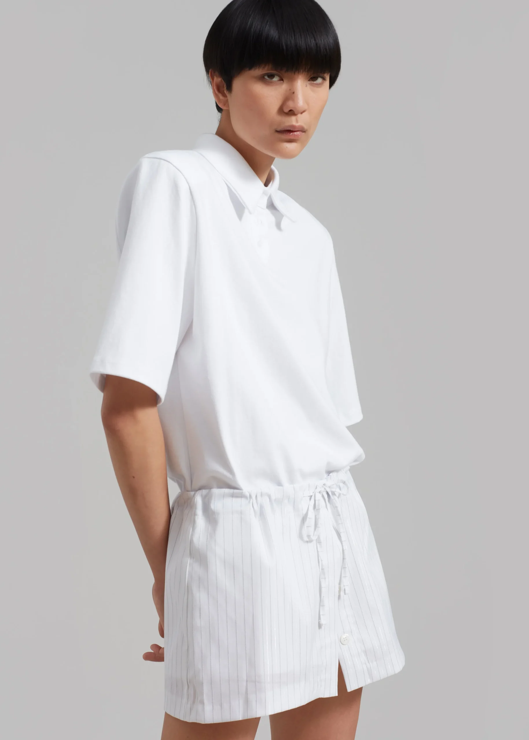 The Frankie Shop Kinsley Skort White Stripe Outlet