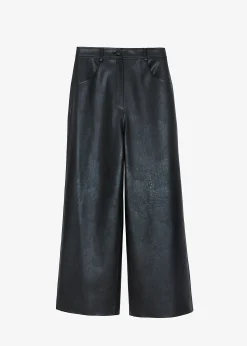 The Frankie Shop Kira Wide Pants Black Sale