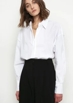 The Frankie Shop Lakely Oversized Button Down Shirt White Online