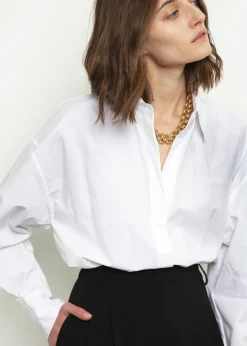 The Frankie Shop Lakely Oversized Button Down Shirt White Online