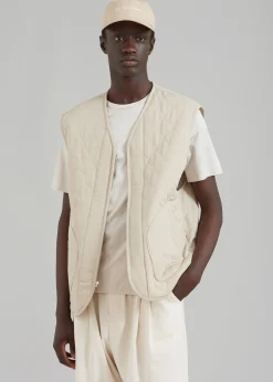 The Frankie Shop Lant Reversible Vest Natural