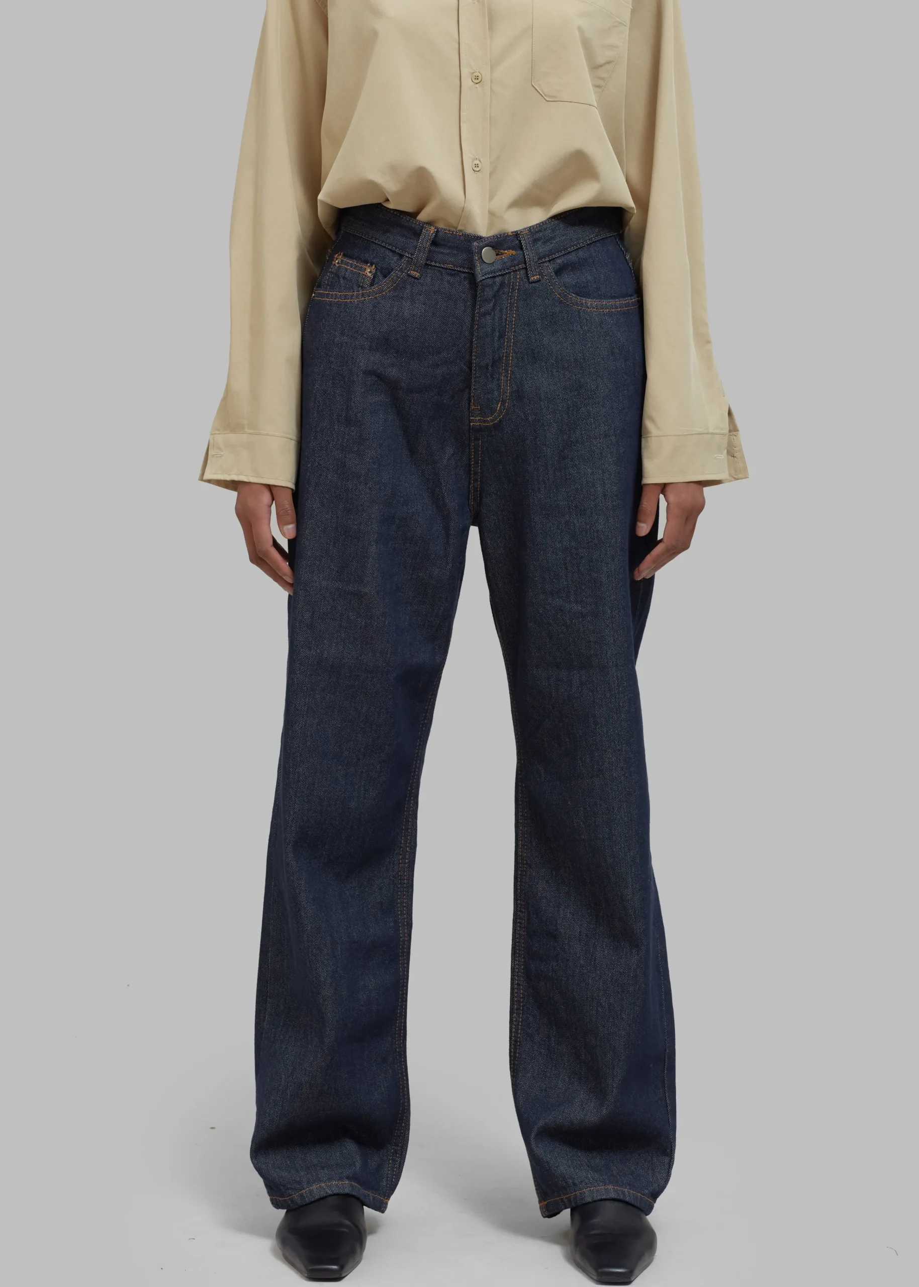 The Frankie Shop Laris Jeans Indigo New