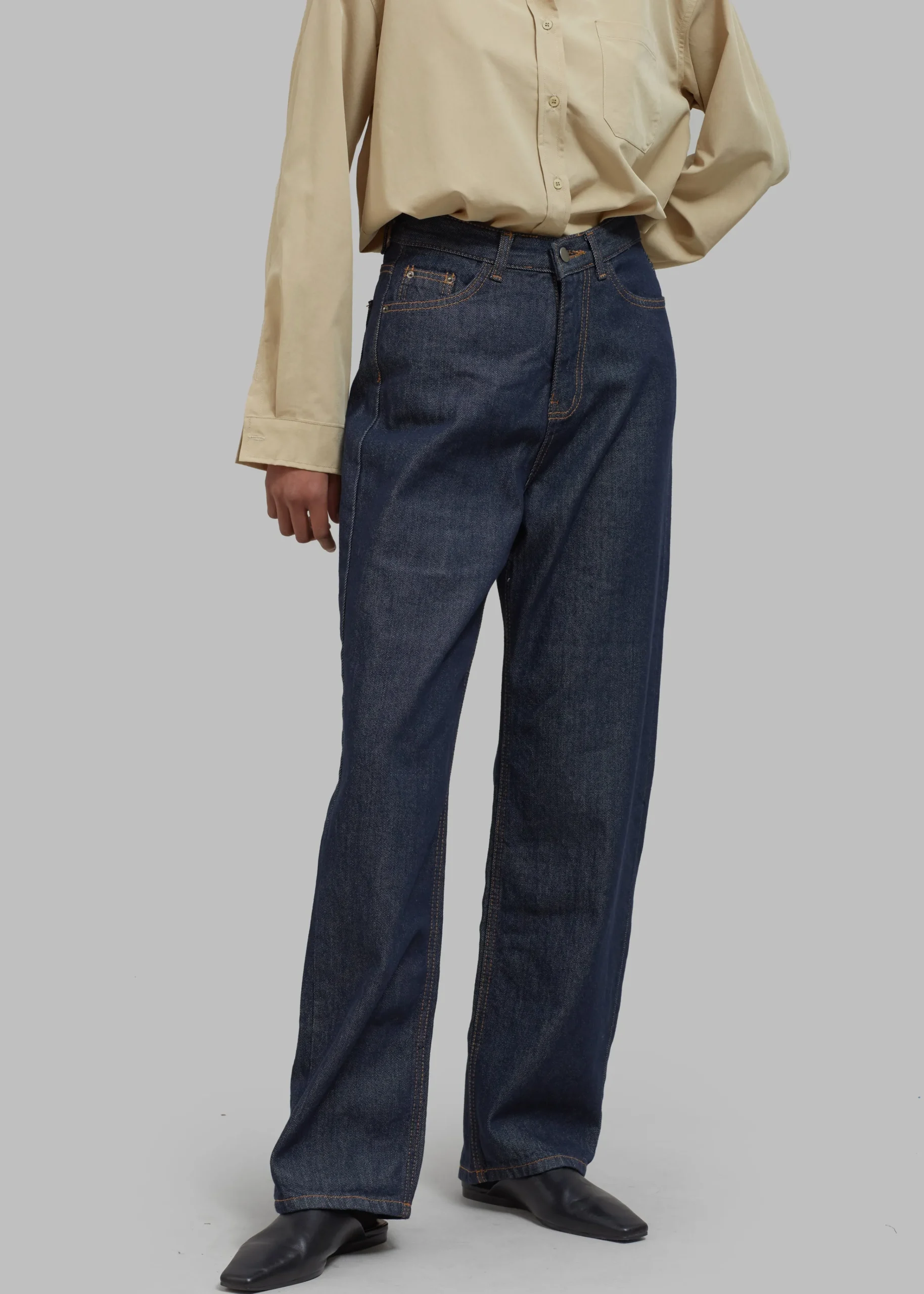 The Frankie Shop Laris Jeans Indigo New