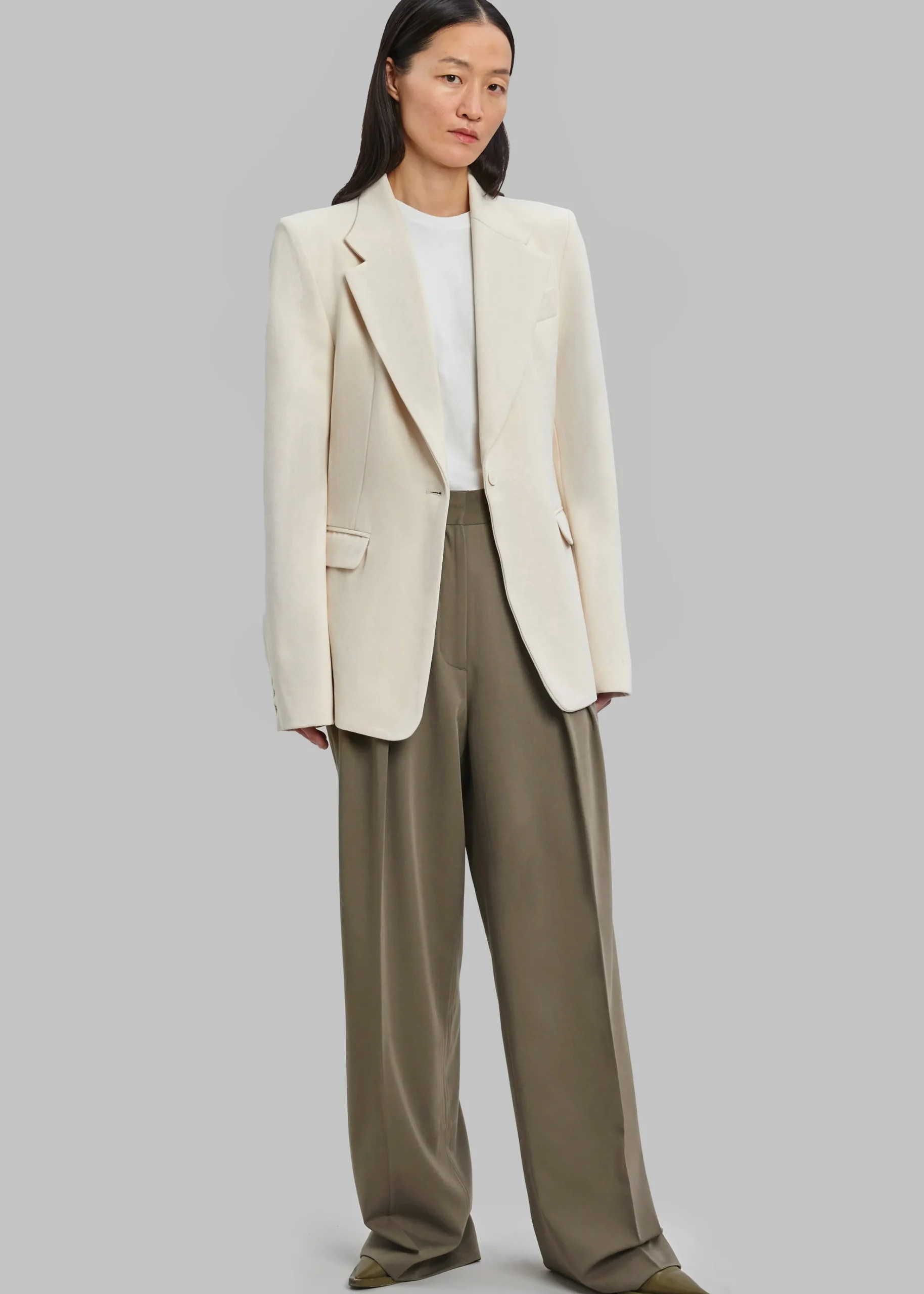 The Frankie Shop Lasla Blazer Cream New