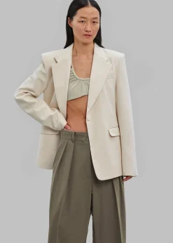 The Frankie Shop Lasla Blazer Cream New