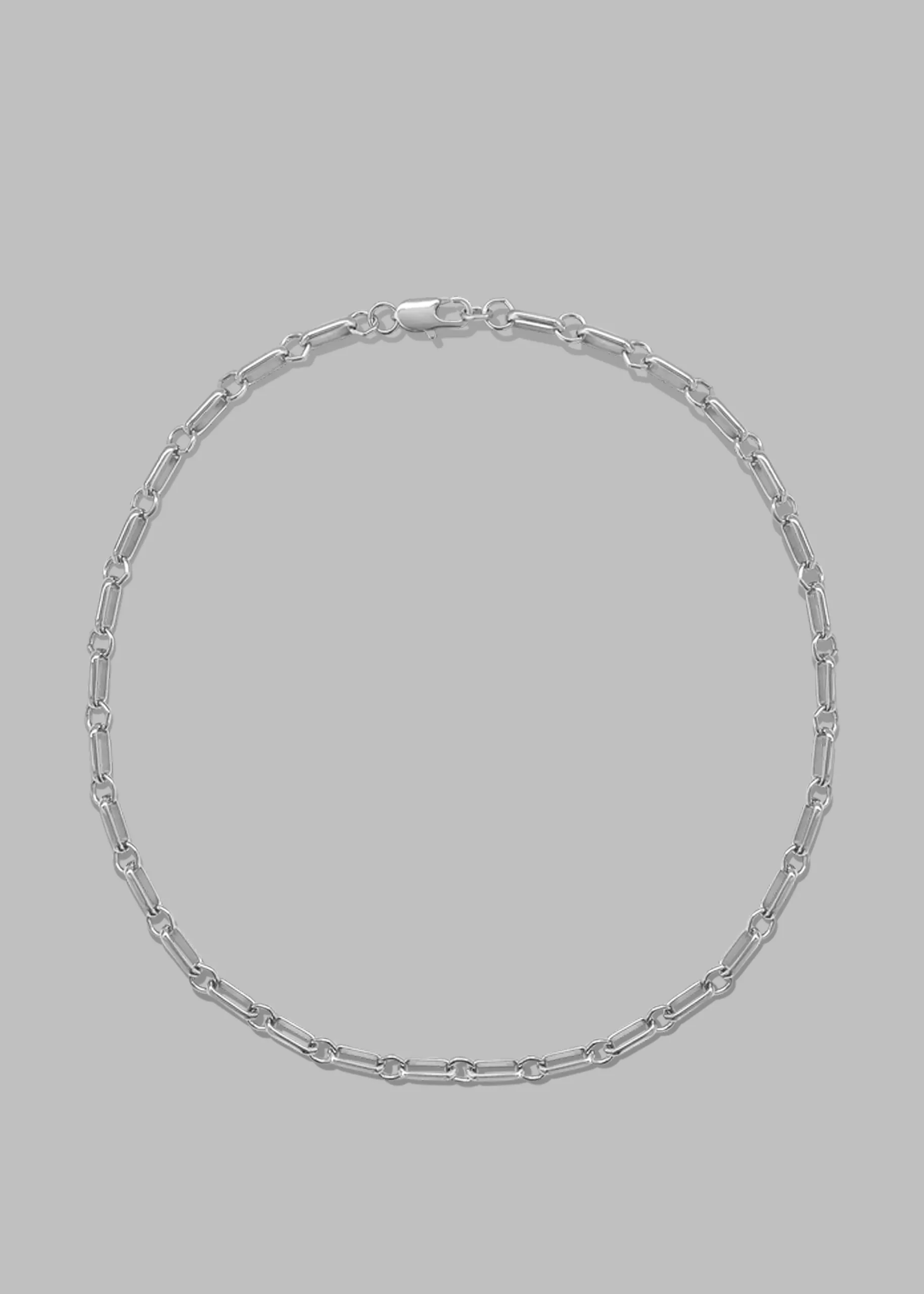The Frankie Shop Laura Lombardi Bar Chain Necklace Silver Best