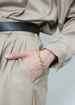 The Frankie Shop Laura Lombardi Cable Bracelet Gold