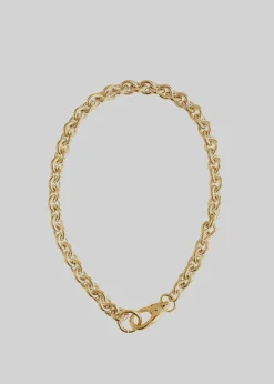The Frankie Shop Laura Lombardi Cable Chain Necklace Gold Hot