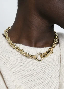 The Frankie Shop Laura Lombardi Cable Chain Necklace Gold Hot