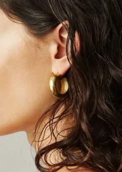 The Frankie Shop Laura Lombardi Cusp Hoops Gold Outlet