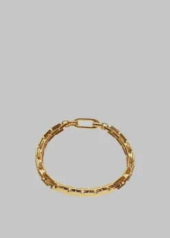 The Frankie Shop Laura Lombardi Greca Bracelet Gold Hot