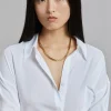 The Frankie Shop Laura Lombardi Greca Necklace Gold Discount
