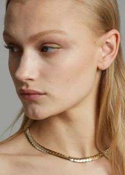 The Frankie Shop Laura Lombardi Piatta Necklace Gold