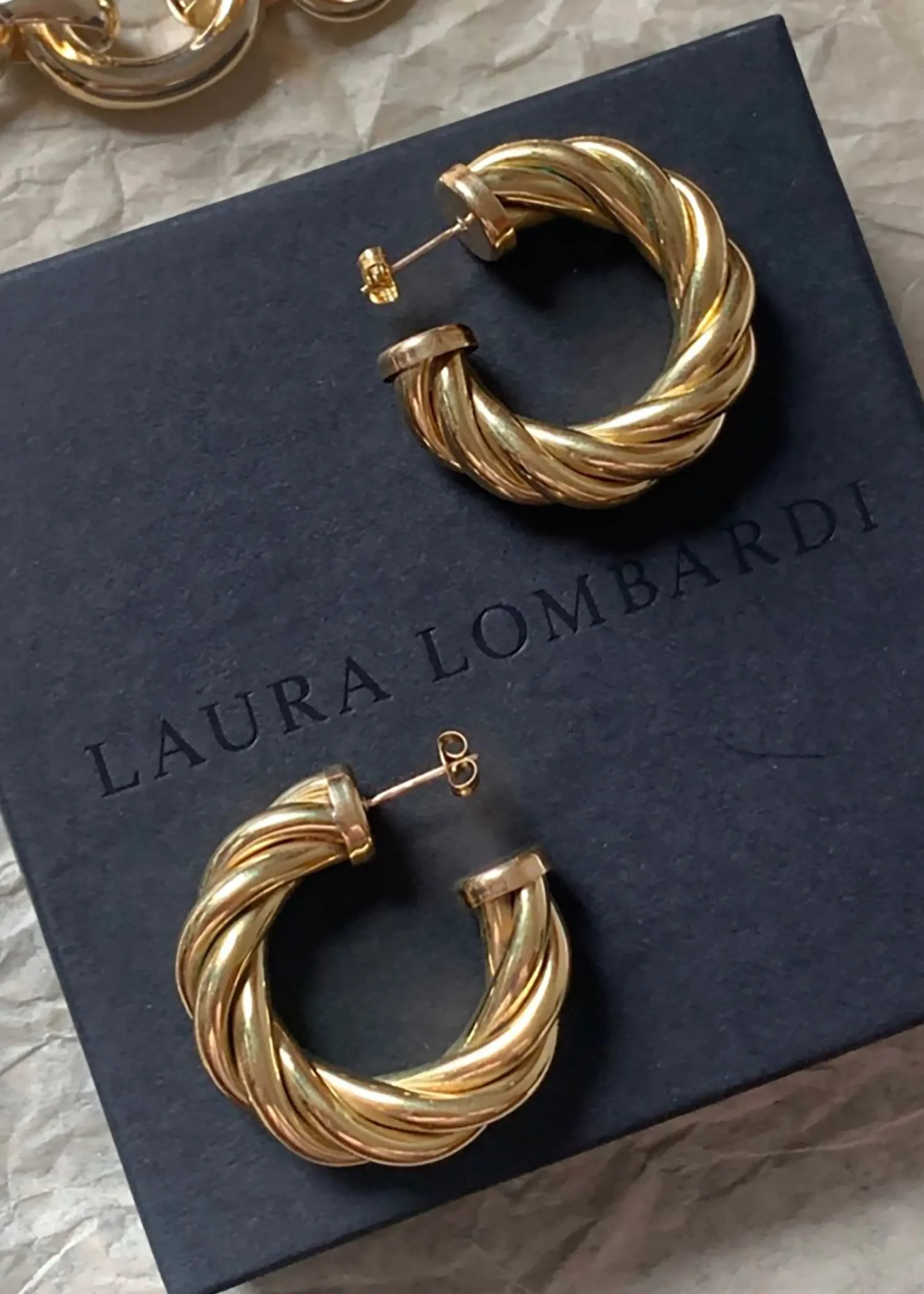 The Frankie Shop Laura Lombardi Spira Hoops Gold