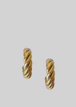 The Frankie Shop Laura Lombardi Spira Hoops Gold