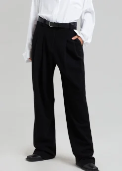 The Frankie Shop Layton Wool Suit Pants Black Best