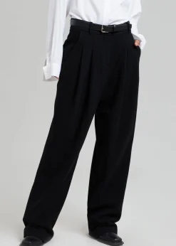 The Frankie Shop Layton Wool Suit Pants Black Best