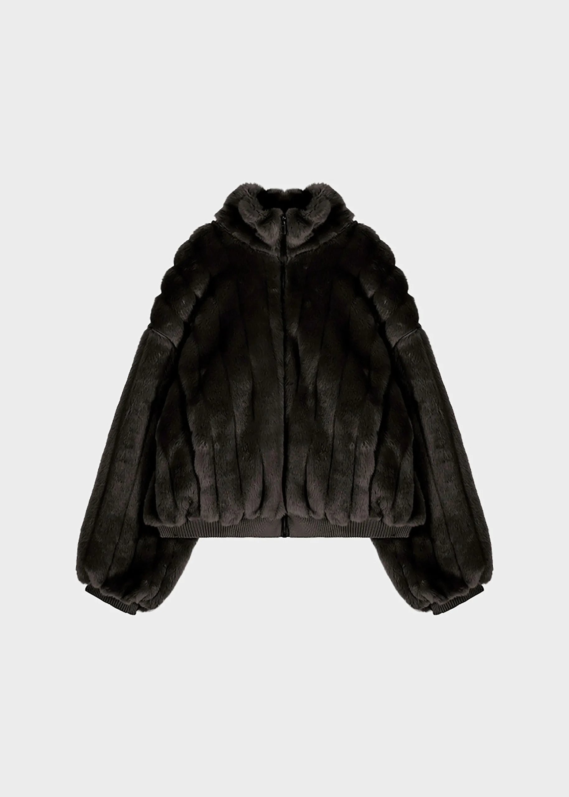The Frankie Shop Lea Faux Fur Jacket Black Discount