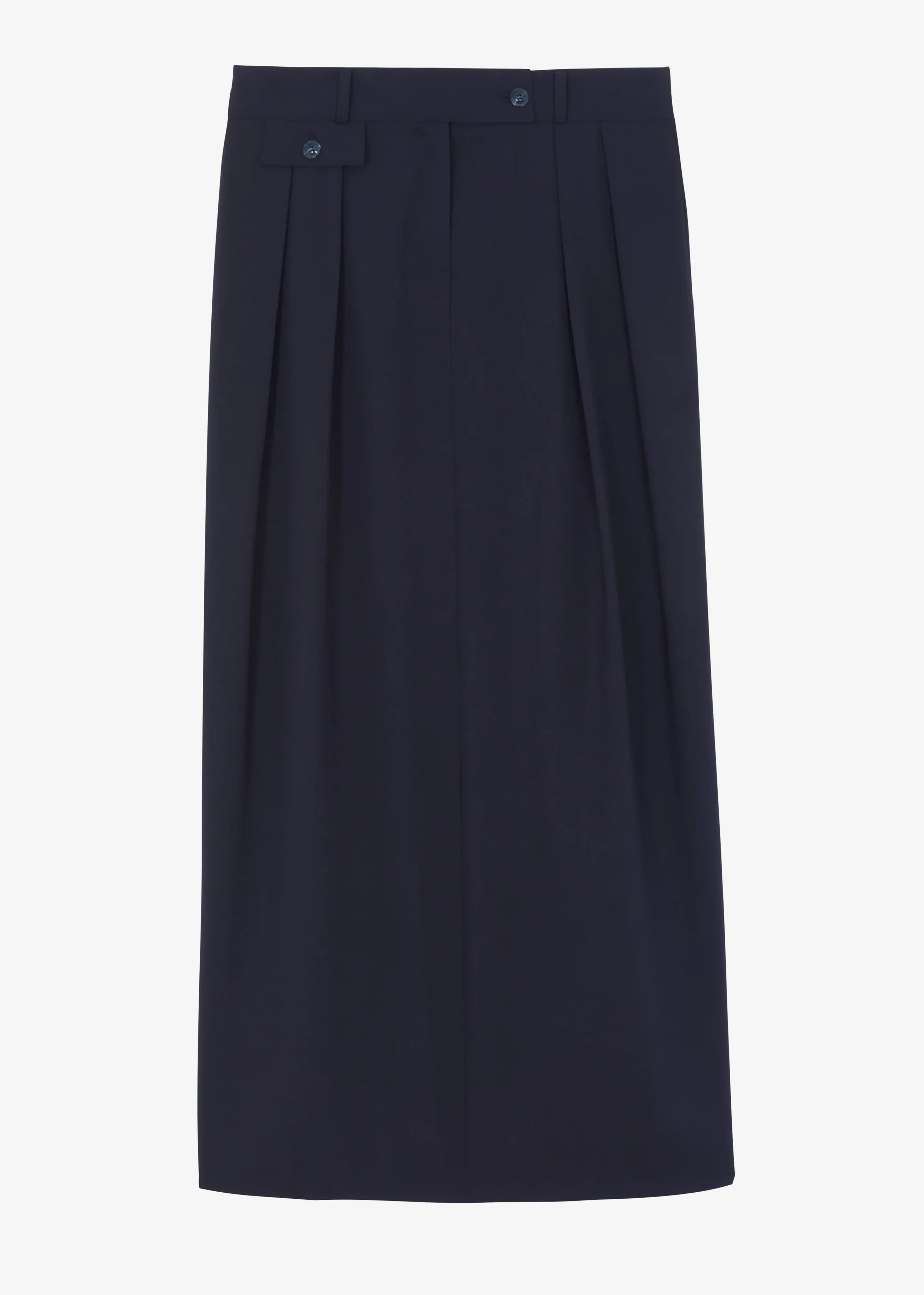 The Frankie Shop Leah Maxi Skirt Navy Hot