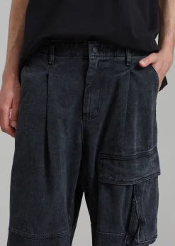 The Frankie Shop Lenny Cargo Jeans Black Washed Outlet