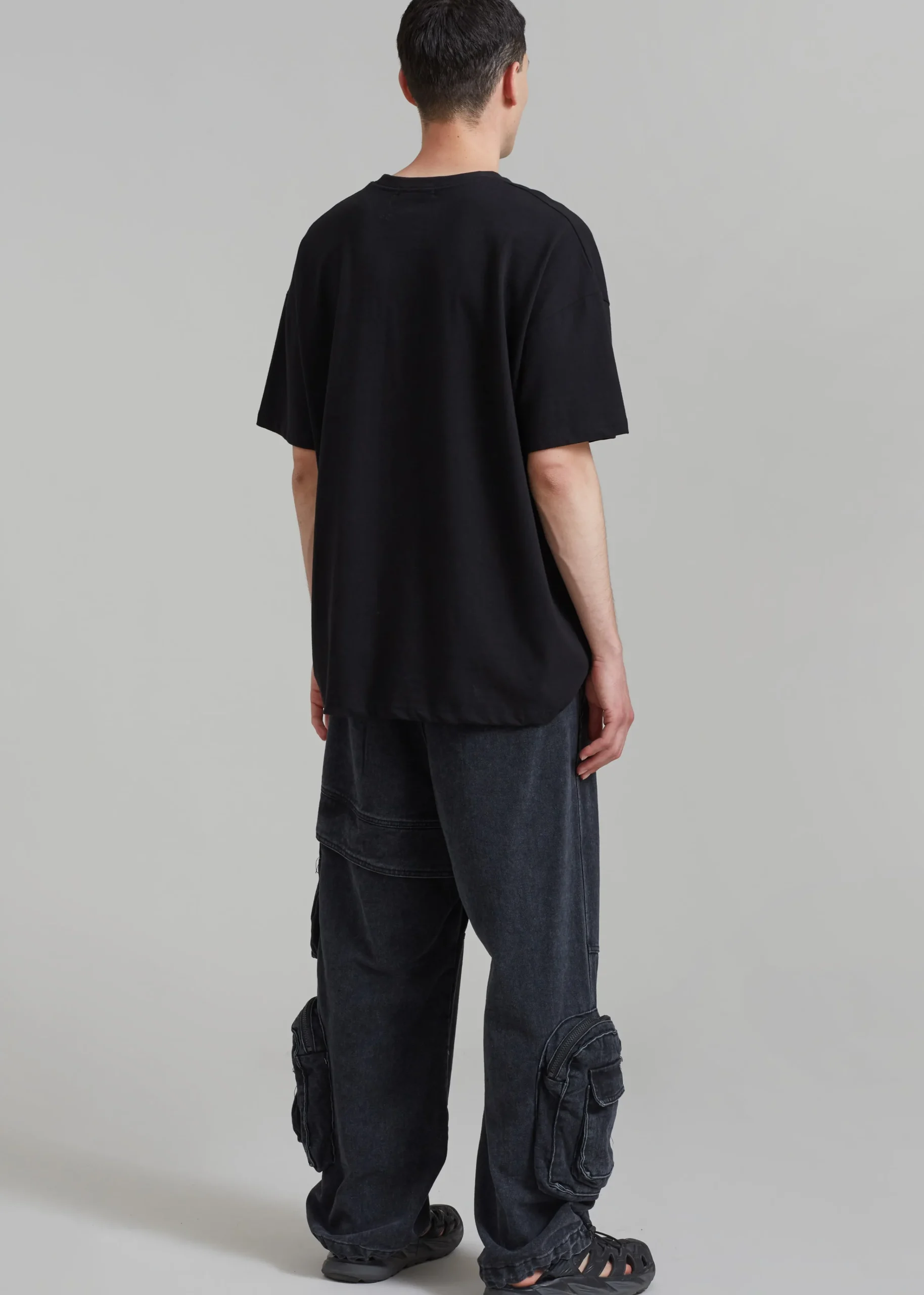 The Frankie Shop Lenny Cargo Jeans Black Washed Outlet