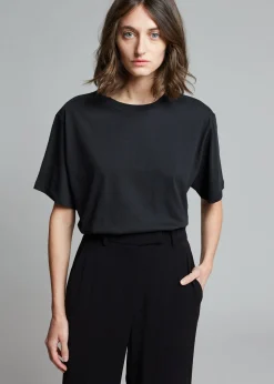 The Frankie Shop Lilou Simple Tee Black