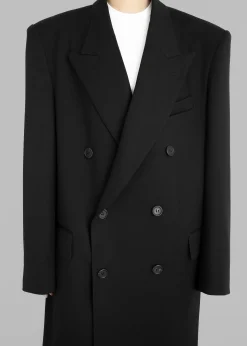The Frankie Shop London Double Breasted Coat Black Clearance