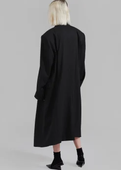 The Frankie Shop London Double Breasted Coat Black Clearance