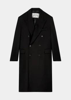 The Frankie Shop London Double Breasted Coat Black Clearance