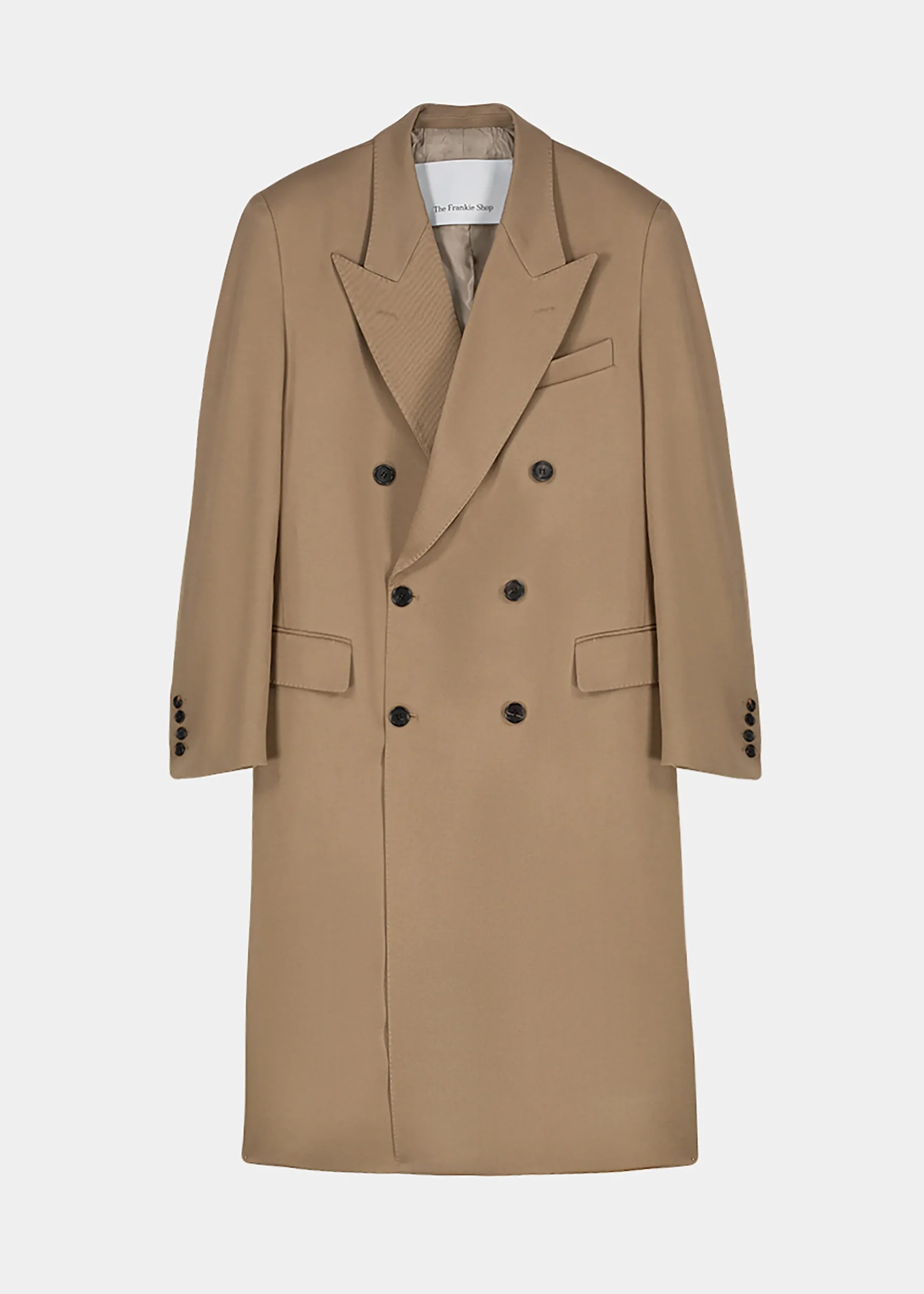 The Frankie Shop London Double Breasted Coat Taupe Sale